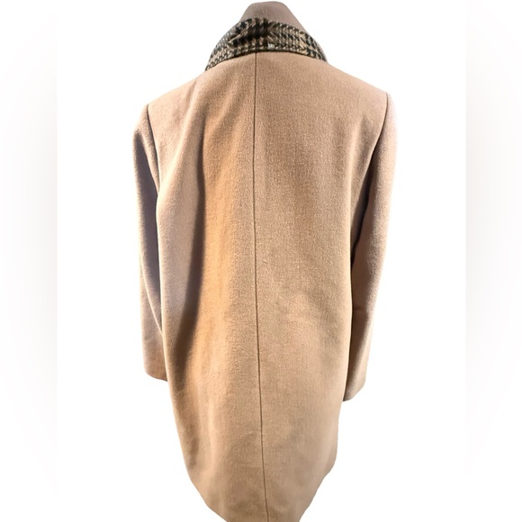 Forecaster of Boston Tan Wool Pea Coat with Scarf Size 8 - Picture 3 of 15